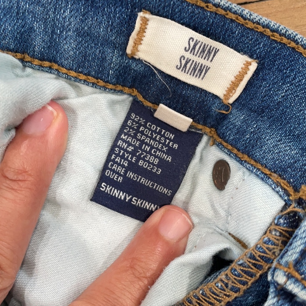 Madewell Skinny Skinny Distressed Jeans Size 24 - Picture 7 of 7